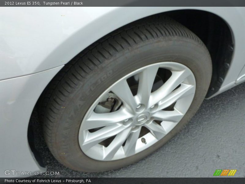 Tungsten Pearl / Black 2012 Lexus ES 350