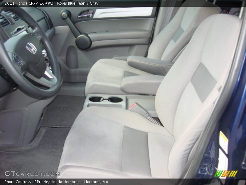 Royal Blue Pearl / Gray 2011 Honda CR-V EX 4WD