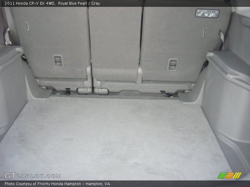 Royal Blue Pearl / Gray 2011 Honda CR-V EX 4WD