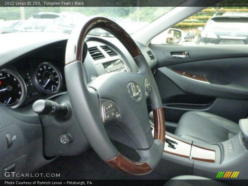 Tungsten Pearl / Black 2012 Lexus ES 350