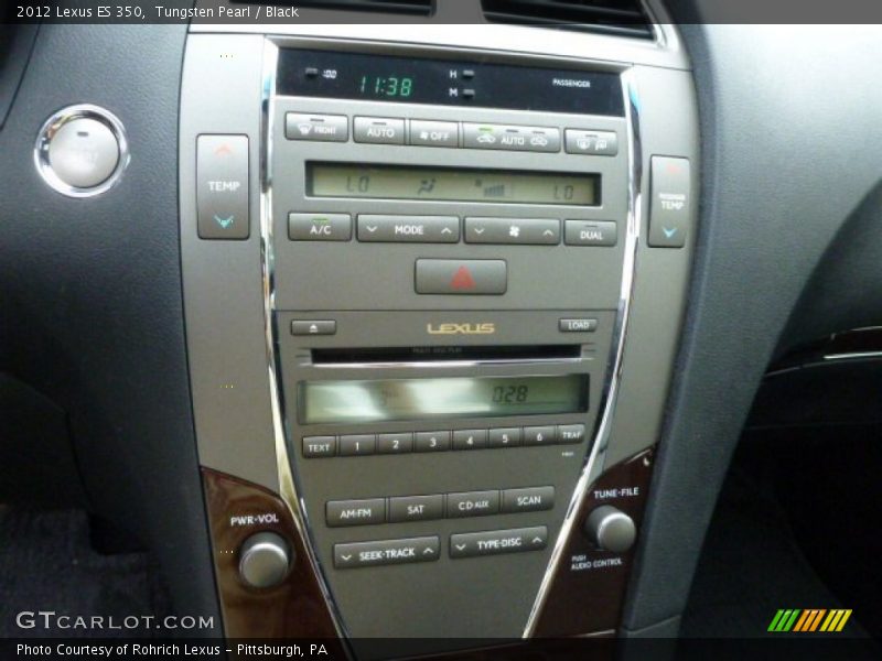 Tungsten Pearl / Black 2012 Lexus ES 350