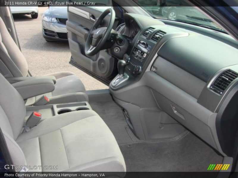 Royal Blue Pearl / Gray 2011 Honda CR-V EX 4WD