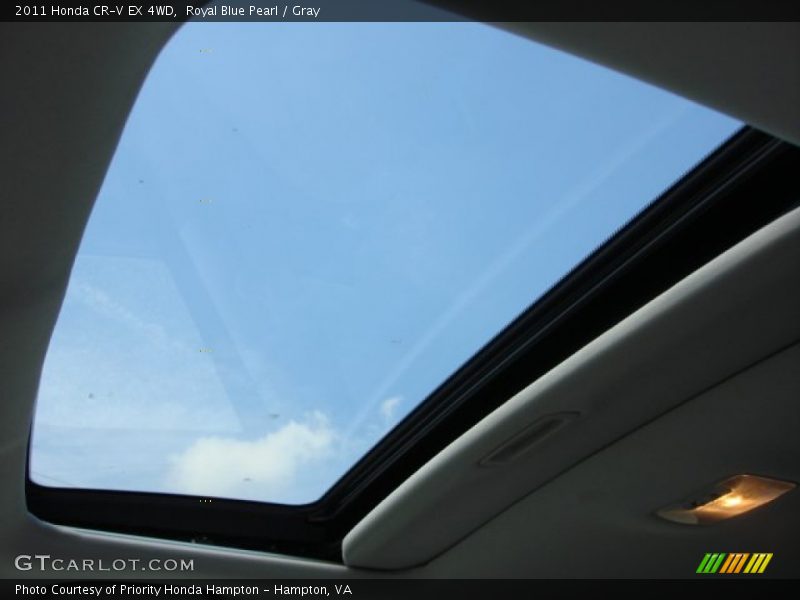 Royal Blue Pearl / Gray 2011 Honda CR-V EX 4WD