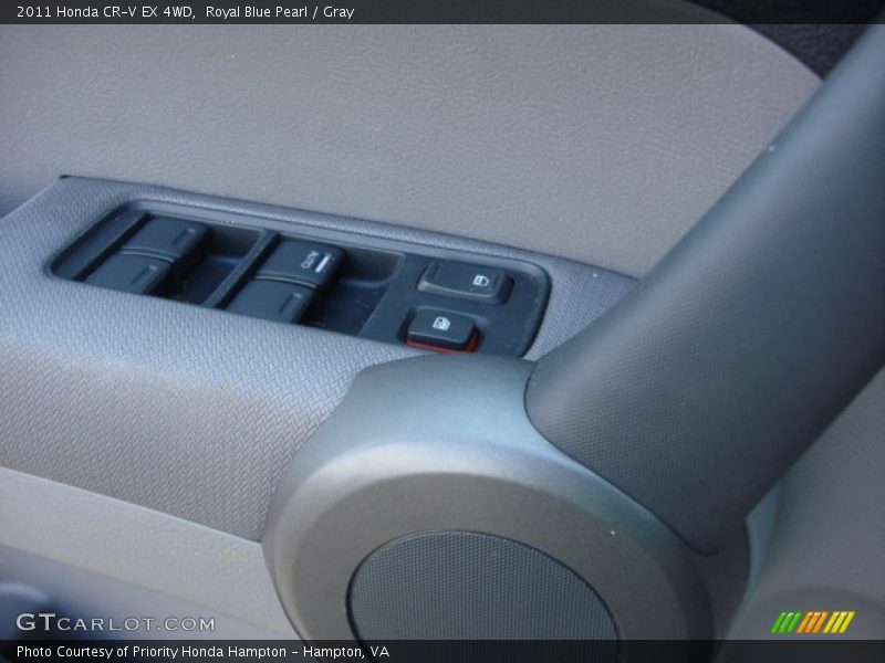 Royal Blue Pearl / Gray 2011 Honda CR-V EX 4WD