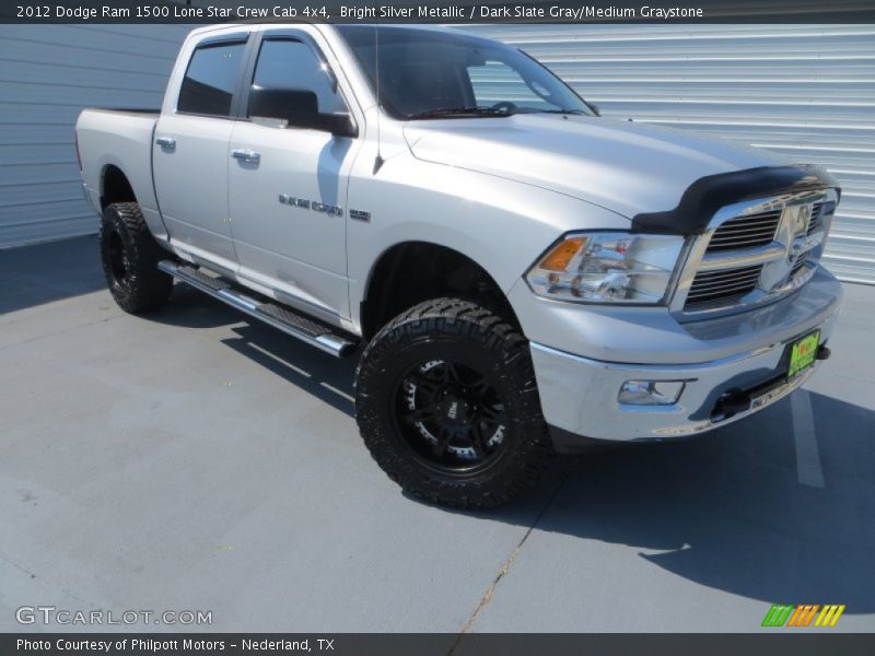 Bright Silver Metallic / Dark Slate Gray/Medium Graystone 2012 Dodge Ram 1500 Lone Star Crew Cab 4x4
