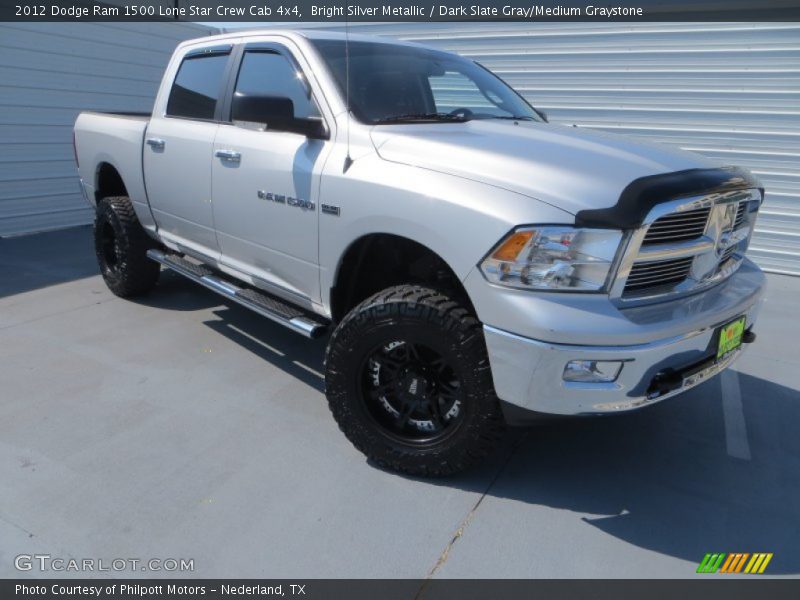 Bright Silver Metallic / Dark Slate Gray/Medium Graystone 2012 Dodge Ram 1500 Lone Star Crew Cab 4x4