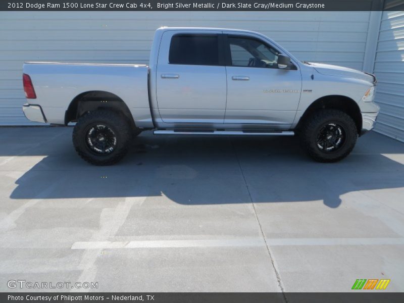 Bright Silver Metallic / Dark Slate Gray/Medium Graystone 2012 Dodge Ram 1500 Lone Star Crew Cab 4x4
