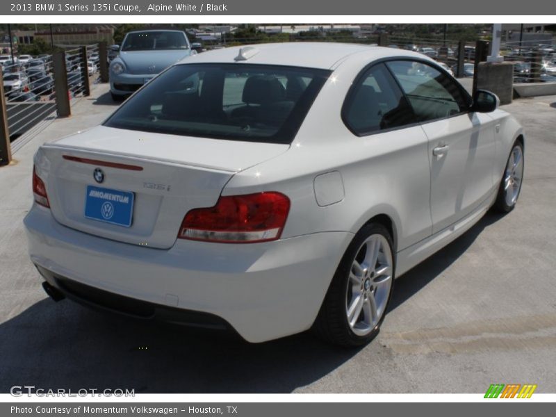 Alpine White / Black 2013 BMW 1 Series 135i Coupe