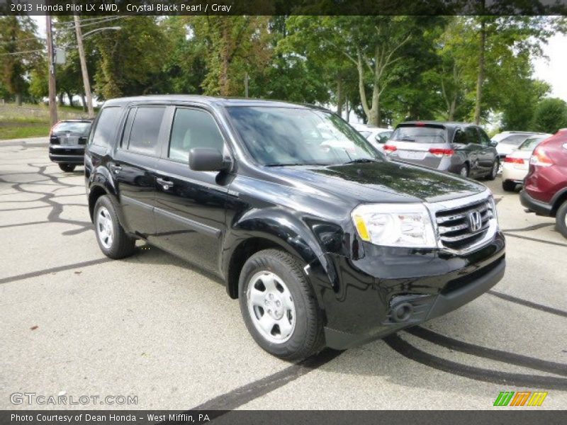Crystal Black Pearl / Gray 2013 Honda Pilot LX 4WD