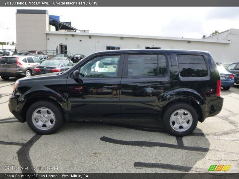 Crystal Black Pearl / Gray 2013 Honda Pilot LX 4WD