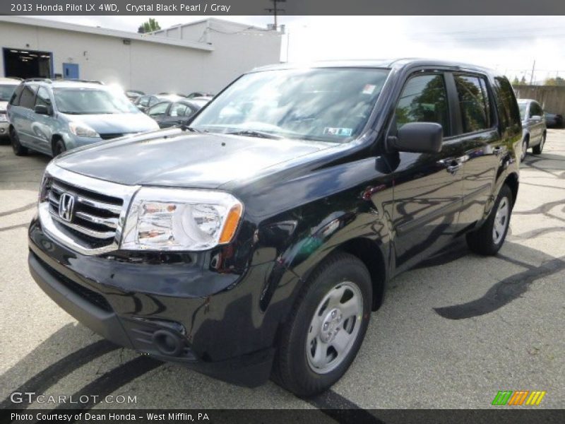 Crystal Black Pearl / Gray 2013 Honda Pilot LX 4WD