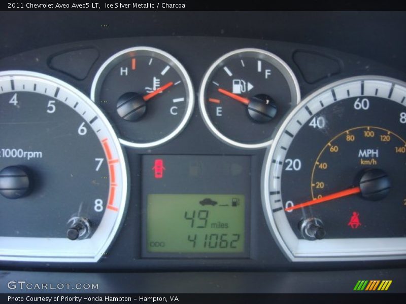 Ice Silver Metallic / Charcoal 2011 Chevrolet Aveo Aveo5 LT