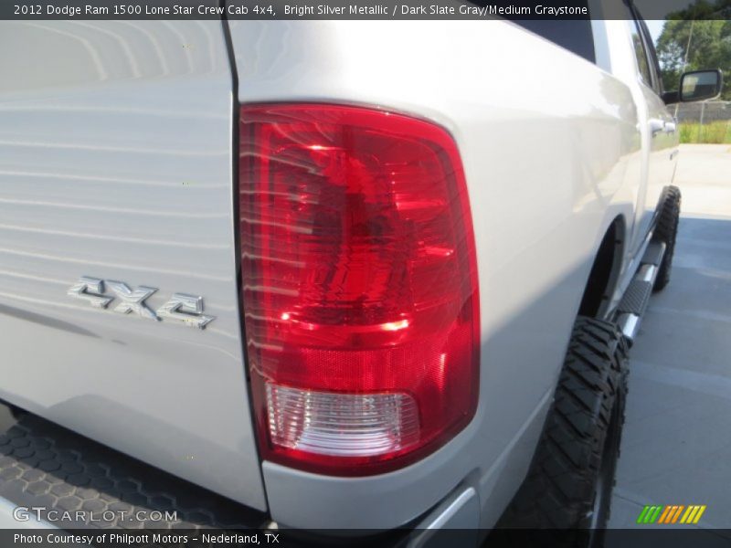 Bright Silver Metallic / Dark Slate Gray/Medium Graystone 2012 Dodge Ram 1500 Lone Star Crew Cab 4x4