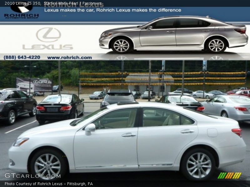 Starfire White Pearl / Parchment 2010 Lexus ES 350