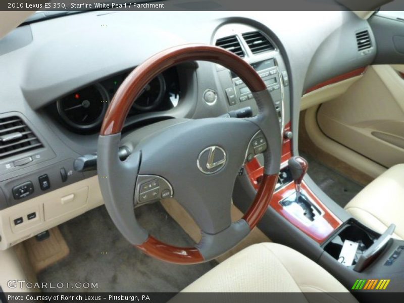 Starfire White Pearl / Parchment 2010 Lexus ES 350