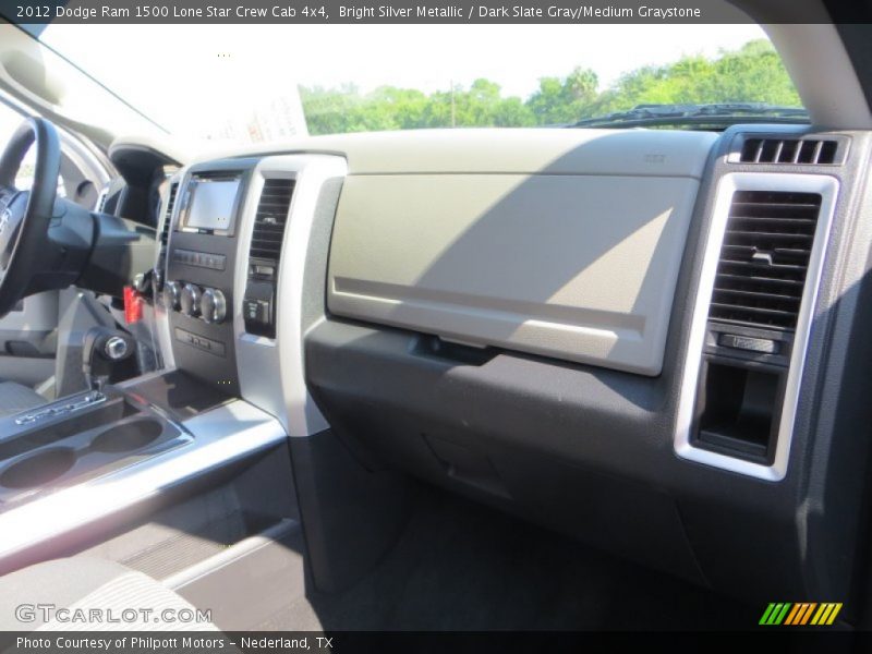 Bright Silver Metallic / Dark Slate Gray/Medium Graystone 2012 Dodge Ram 1500 Lone Star Crew Cab 4x4