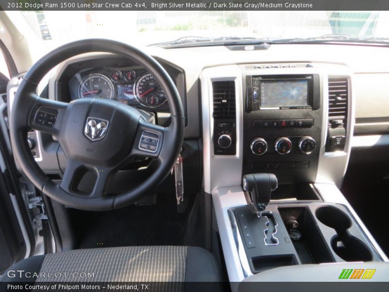 Bright Silver Metallic / Dark Slate Gray/Medium Graystone 2012 Dodge Ram 1500 Lone Star Crew Cab 4x4