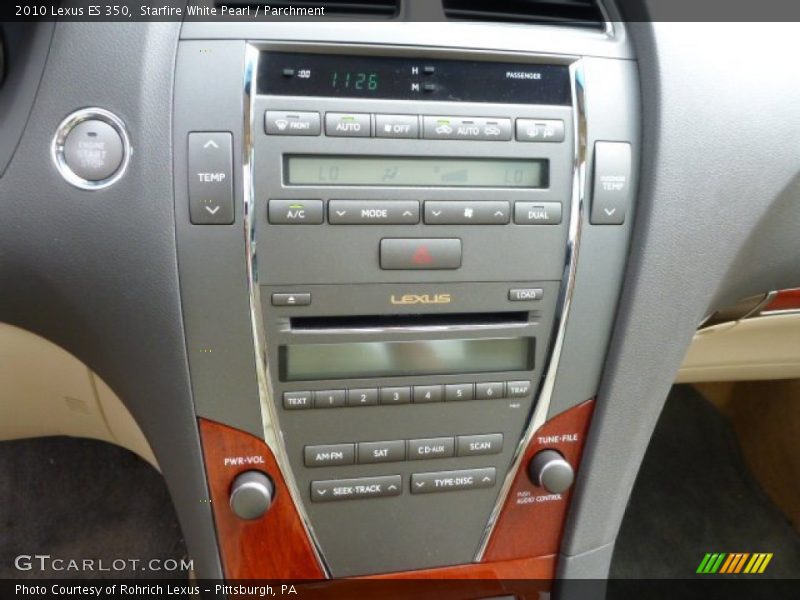 Starfire White Pearl / Parchment 2010 Lexus ES 350