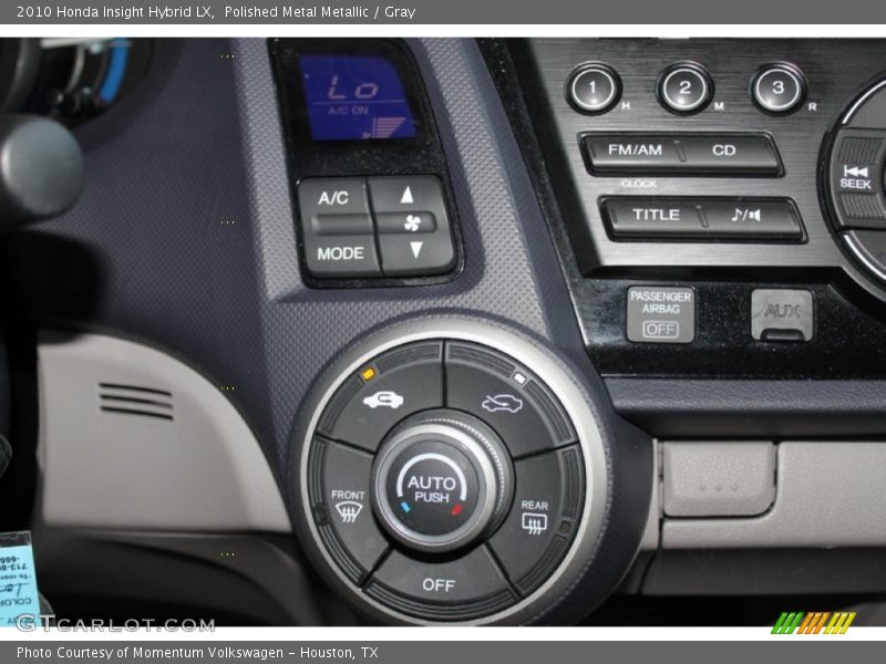Polished Metal Metallic / Gray 2010 Honda Insight Hybrid LX