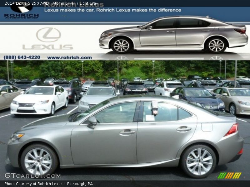 Atomic Silver / Light Gray 2014 Lexus IS 250 AWD