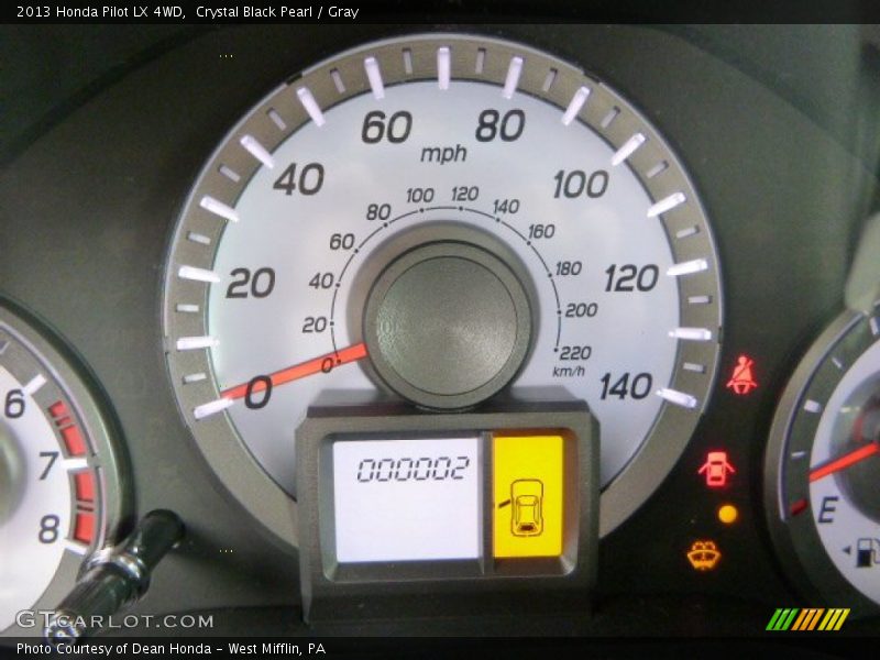 Crystal Black Pearl / Gray 2013 Honda Pilot LX 4WD