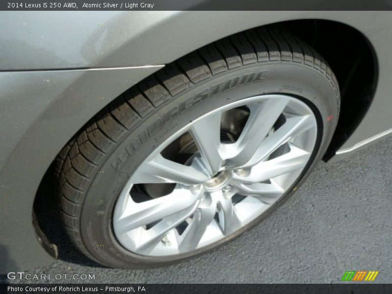 Atomic Silver / Light Gray 2014 Lexus IS 250 AWD