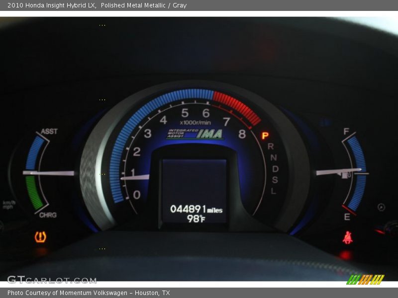Polished Metal Metallic / Gray 2010 Honda Insight Hybrid LX