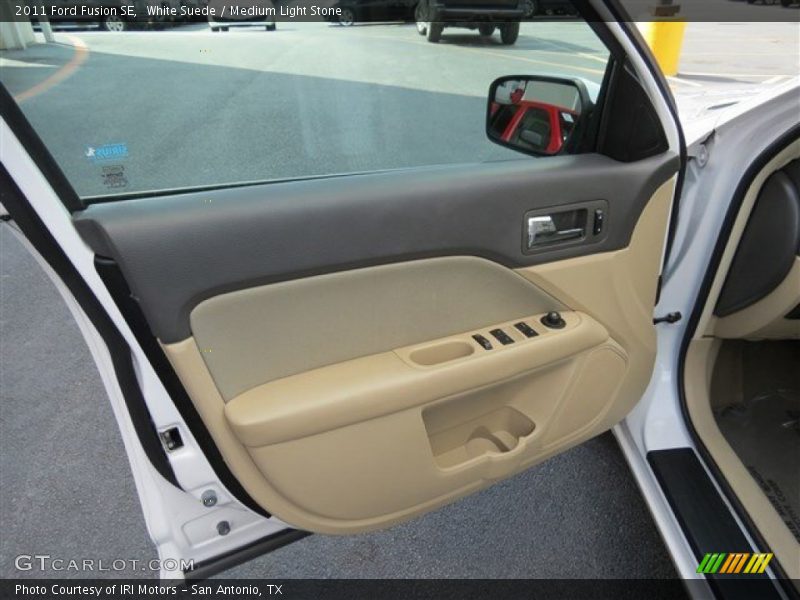 White Suede / Medium Light Stone 2011 Ford Fusion SE