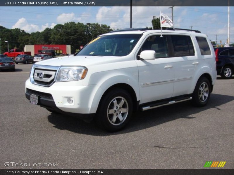 Taffeta White / Gray 2010 Honda Pilot Touring 4WD