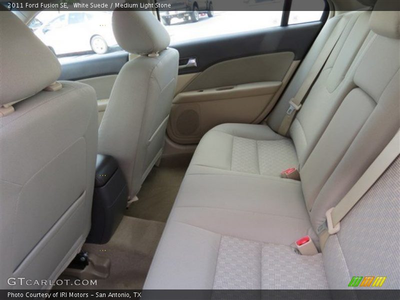 White Suede / Medium Light Stone 2011 Ford Fusion SE