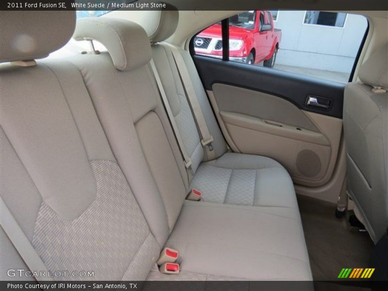 White Suede / Medium Light Stone 2011 Ford Fusion SE