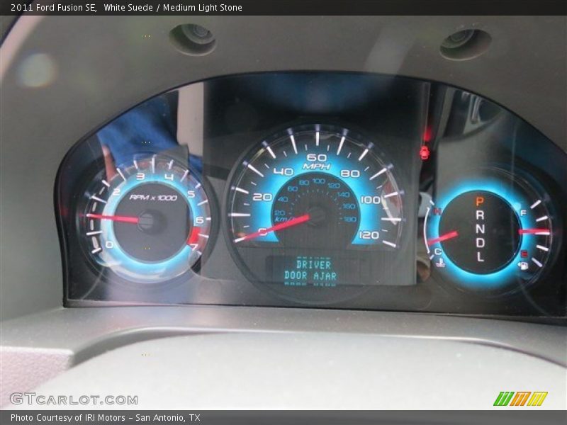 White Suede / Medium Light Stone 2011 Ford Fusion SE