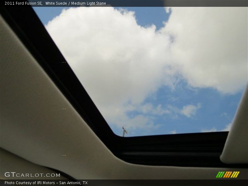 White Suede / Medium Light Stone 2011 Ford Fusion SE