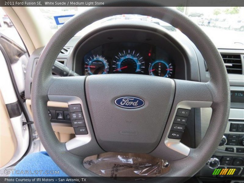 White Suede / Medium Light Stone 2011 Ford Fusion SE
