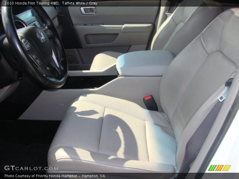 Taffeta White / Gray 2010 Honda Pilot Touring 4WD