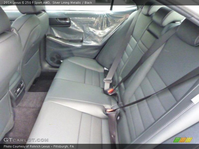 Silver Lining Metallic / Black 2014 Lexus IS 250 F Sport AWD