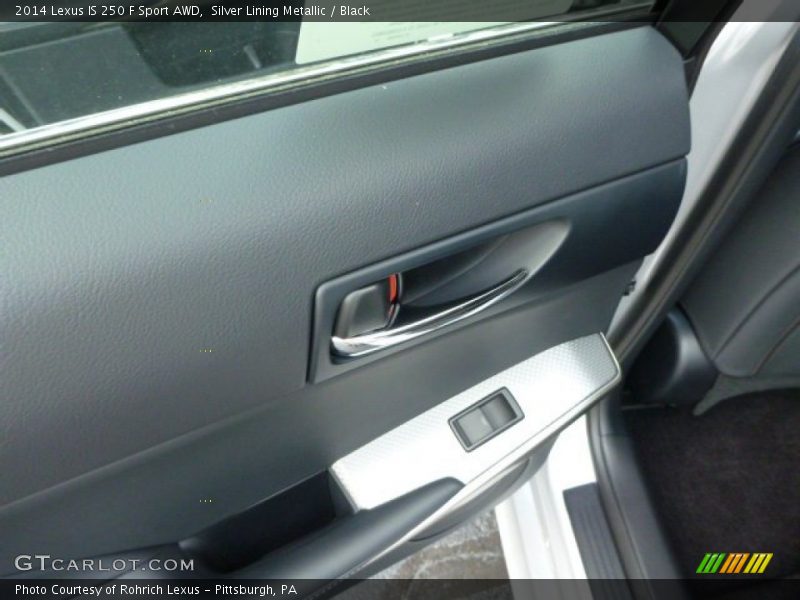 Silver Lining Metallic / Black 2014 Lexus IS 250 F Sport AWD