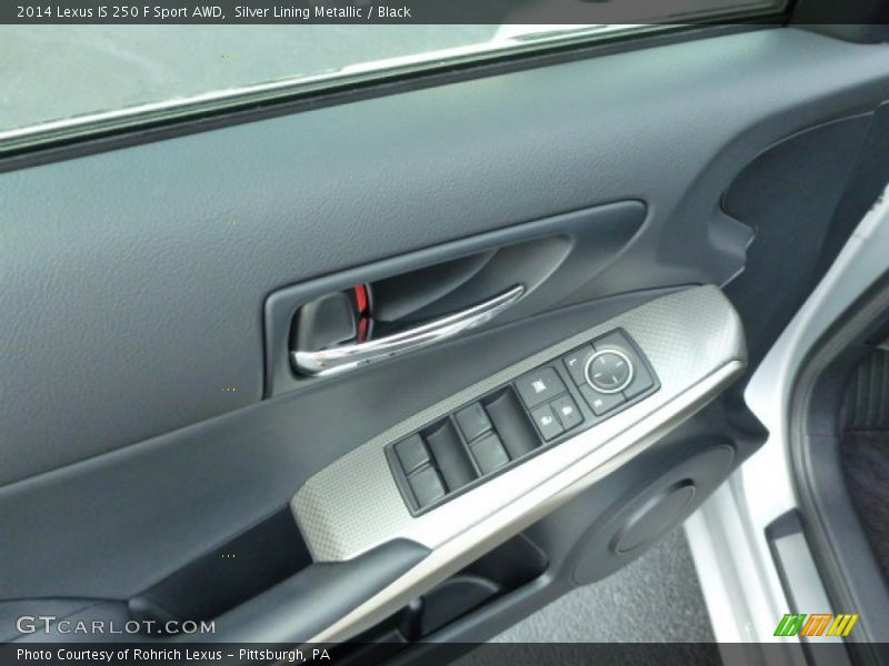 Silver Lining Metallic / Black 2014 Lexus IS 250 F Sport AWD