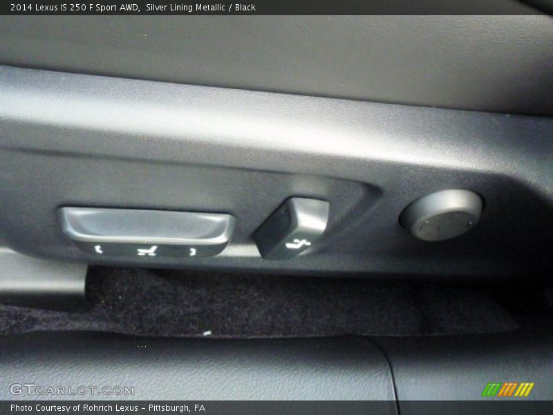 Silver Lining Metallic / Black 2014 Lexus IS 250 F Sport AWD