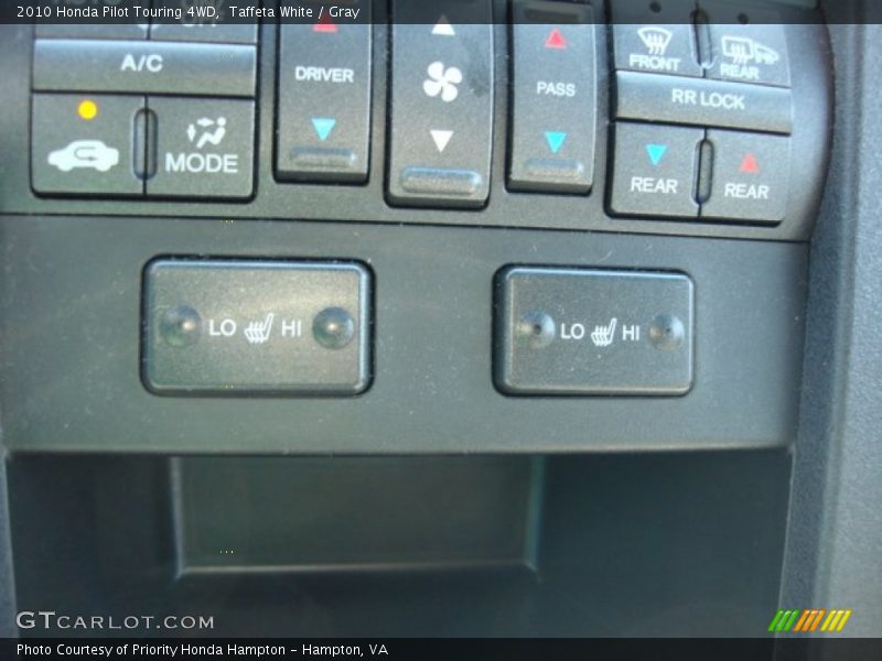 Taffeta White / Gray 2010 Honda Pilot Touring 4WD