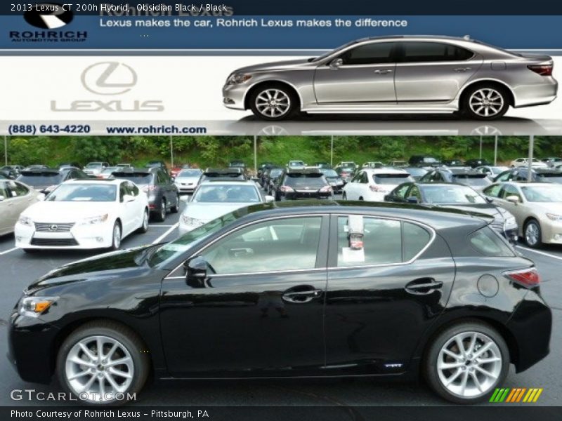 Obsidian Black / Black 2013 Lexus CT 200h Hybrid