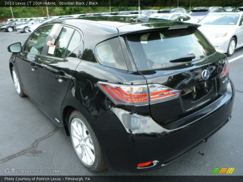 Obsidian Black / Black 2013 Lexus CT 200h Hybrid