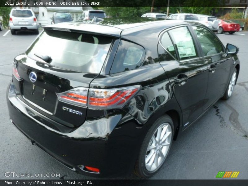 Obsidian Black / Black 2013 Lexus CT 200h Hybrid