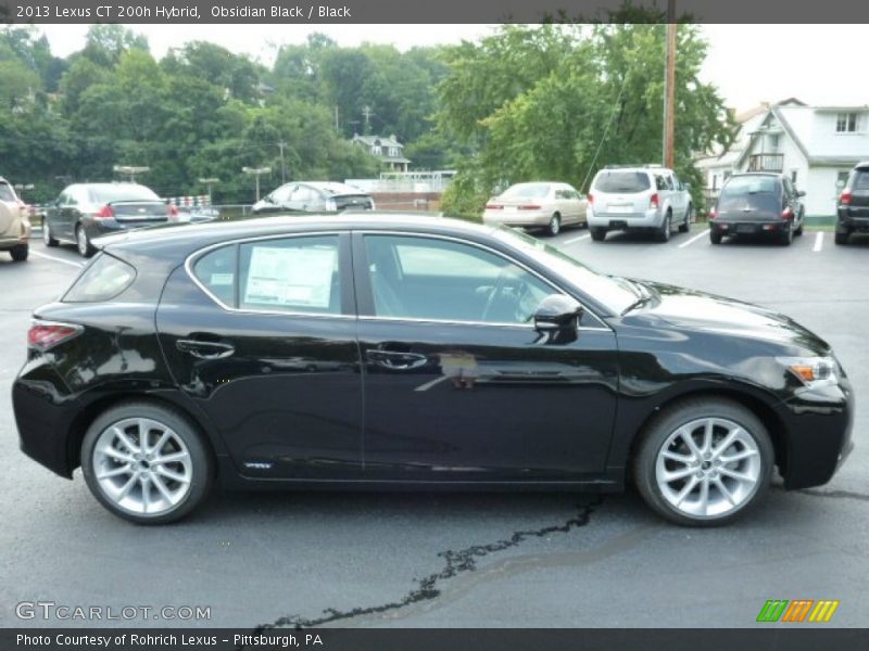 Obsidian Black / Black 2013 Lexus CT 200h Hybrid