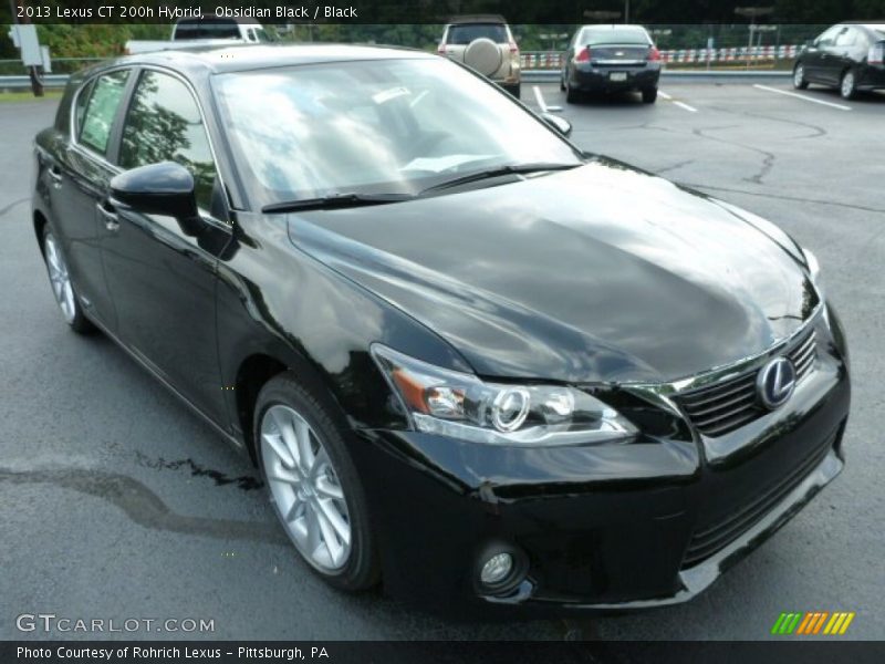 Obsidian Black / Black 2013 Lexus CT 200h Hybrid