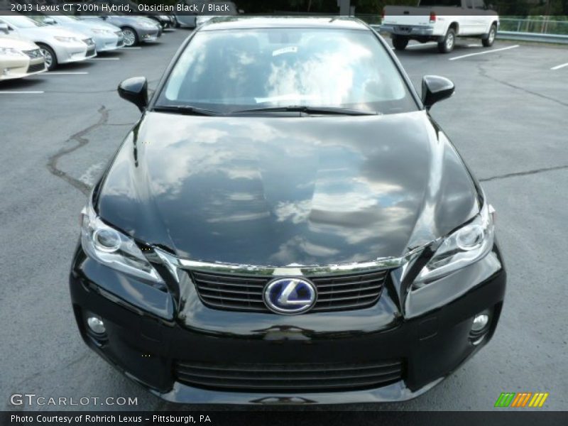 Obsidian Black / Black 2013 Lexus CT 200h Hybrid