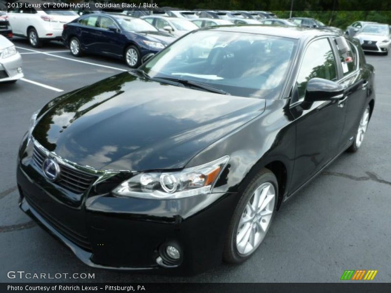 Obsidian Black / Black 2013 Lexus CT 200h Hybrid