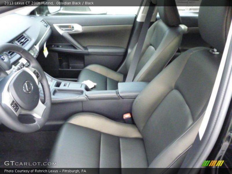 Obsidian Black / Black 2013 Lexus CT 200h Hybrid