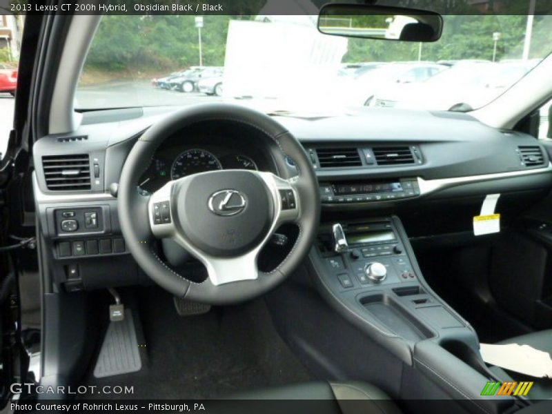 Obsidian Black / Black 2013 Lexus CT 200h Hybrid