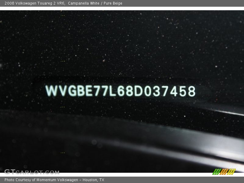 Campanella White / Pure Beige 2008 Volkswagen Touareg 2 VR6